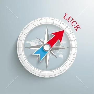 Compass luck Stock Illustration