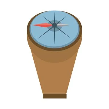 Compass marine localization tool Stock Illustration