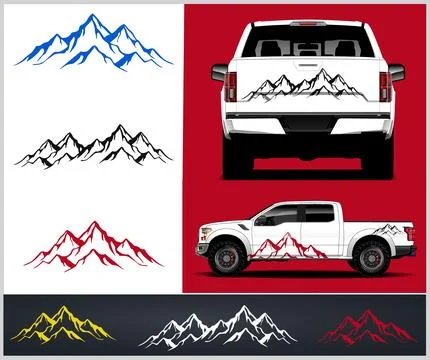 Compass with mountains and Compass Star Vector イラスト素材