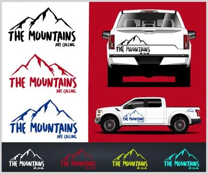 Compass with mountains and Compass Star Vector Stock Illustration