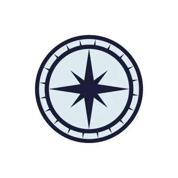 Compass nautical direction star icon. Vector graphic Stock Illustration