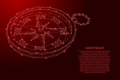 Compass for navigation and orientation to the cardinal directions Illustrazione stock