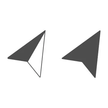 Compass, navigation icon. Vector illustration, flat design. Stock Illustration