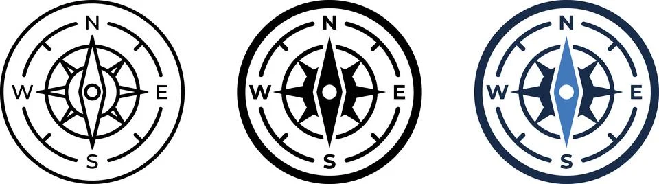 Compass Needle Icon Stock-Illustration