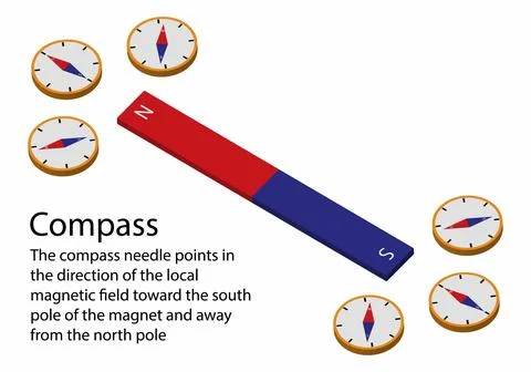 Compass needle points hotsell