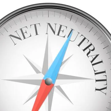Compass Net Neutrality Stock Illustration