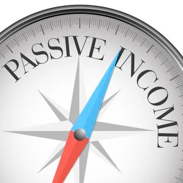 Compass passive income Stock Illustration