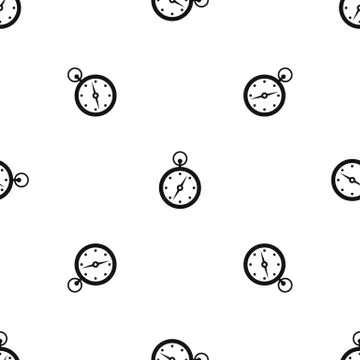 Compass pattern seamless black Illustrazione stock