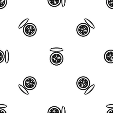 Compass pattern seamless black Ilustración de archivo