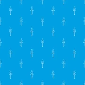 Compass pattern seamless blue Illustrazione stock