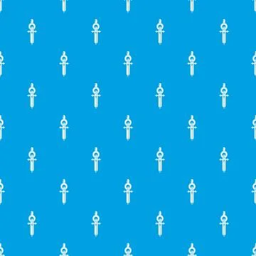 Compass pattern seamless blue Illustrazione stock