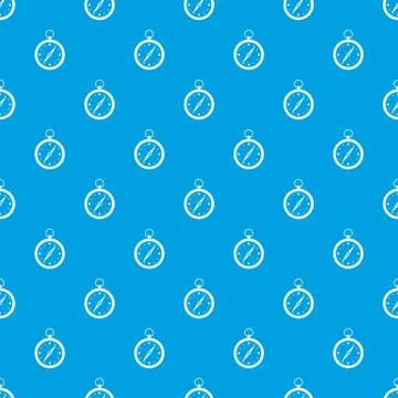 Compass pattern seamless blue イラスト素材