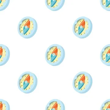 Compass pattern seamless vector Stock Illustration