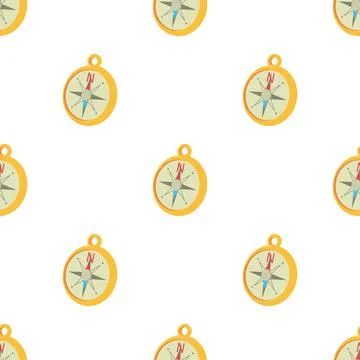 Compass pattern seamless vector Stock Illustration