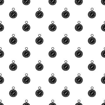 Compass pattern, simple style Illustrazione stock