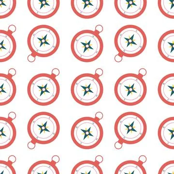 Compass pattern for use on a white background Stock Illustration