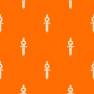 Compass pattern vector orange Illustrazione stock