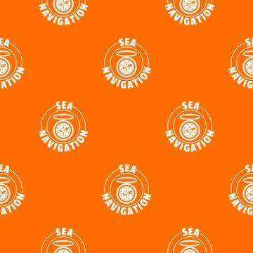 Compass pattern vector orange Illustrazione stock
