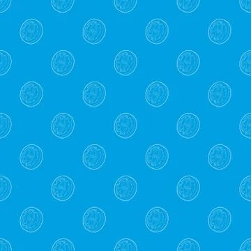 Compass pattern vector seamless blue Illustrazione stock