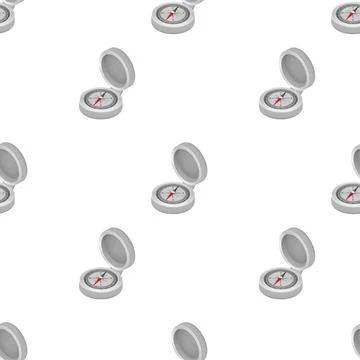 Compass pattern on white background. Flat vector navigation symbol. Vector stock Illustrazione stock