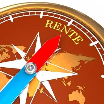 Compass Pension Illustrazione stock