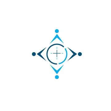 Compass people  icon  vector illustration concept  design Stock Illustration