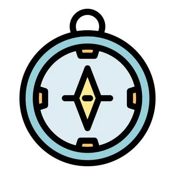 Compass pointing north, navigating and exploring new destinations Stock Illustration