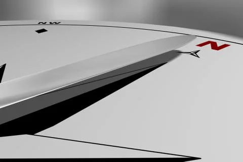 Compass Pointing North Foto stock