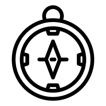 Compass pointing north showing the way for tourism and travel Stock Illustration