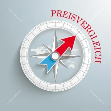 Compass preis vergleich Stock Illustration
