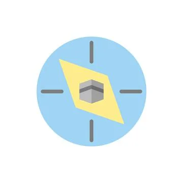 Compass Ramadan icon. Simple color vector elements of islam icons for ui and ux Stock Illustration