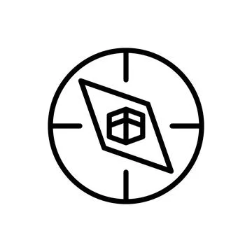 Compass Ramadan icon. Simple line vector elements of islam icons for ui and ux Illustrazione stock