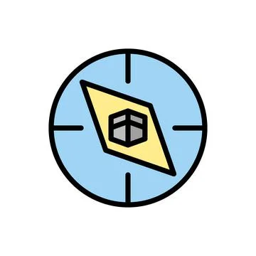 Compass Ramadan icon. Simple outline color vector elements of islam icons for ui Illustrazione stock