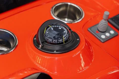 Compass Red Boat Stock Photos