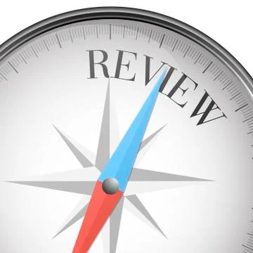 Compass review Stock Illustration