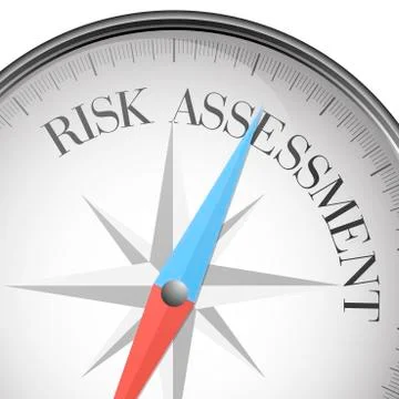 Compass risk Assessment Stock-Illustration