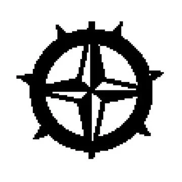 Compass rose guiding direction navigation journey concept Stock Illustration
