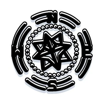 Compass rose illustrating navigation and journey direction Stock Illustration