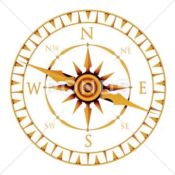 Compass rose Stock Illustration