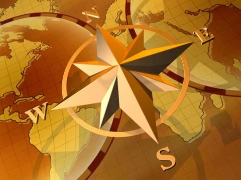 Compass rose Stock Photos