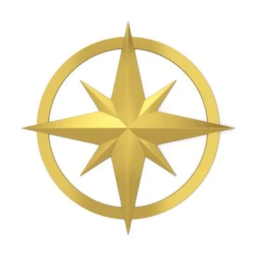 Compass rose symbol Stock Illustration