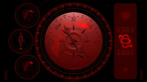 Compass Screen - Hi-tech 26 (HD) Stock Footage 729541