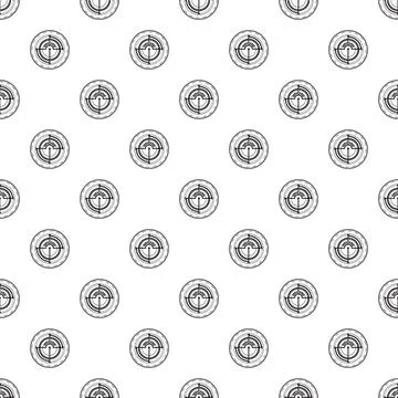 Compass seamless pattern for navigation and exploration 库存插图