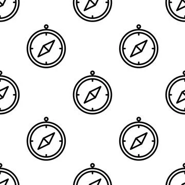 Compass seamless pattern vector illustration イラスト素材