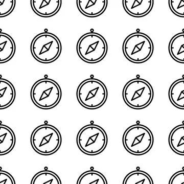 Compass seamless pattern vector illustration 스톡 일러스트