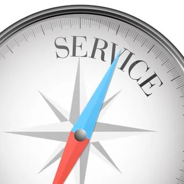 Compass service Stock Illustration