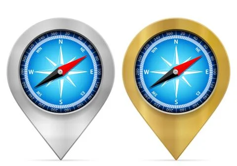 Compass set Stock Illustration