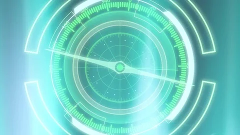 Compass shape graphic on cyan background Stock Footage 73472924