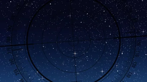 Compass shape with stars Stock Footage 65300659