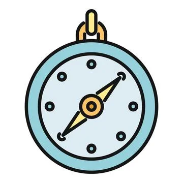 Compass showing navigation and direction for travel Stock-Illustration